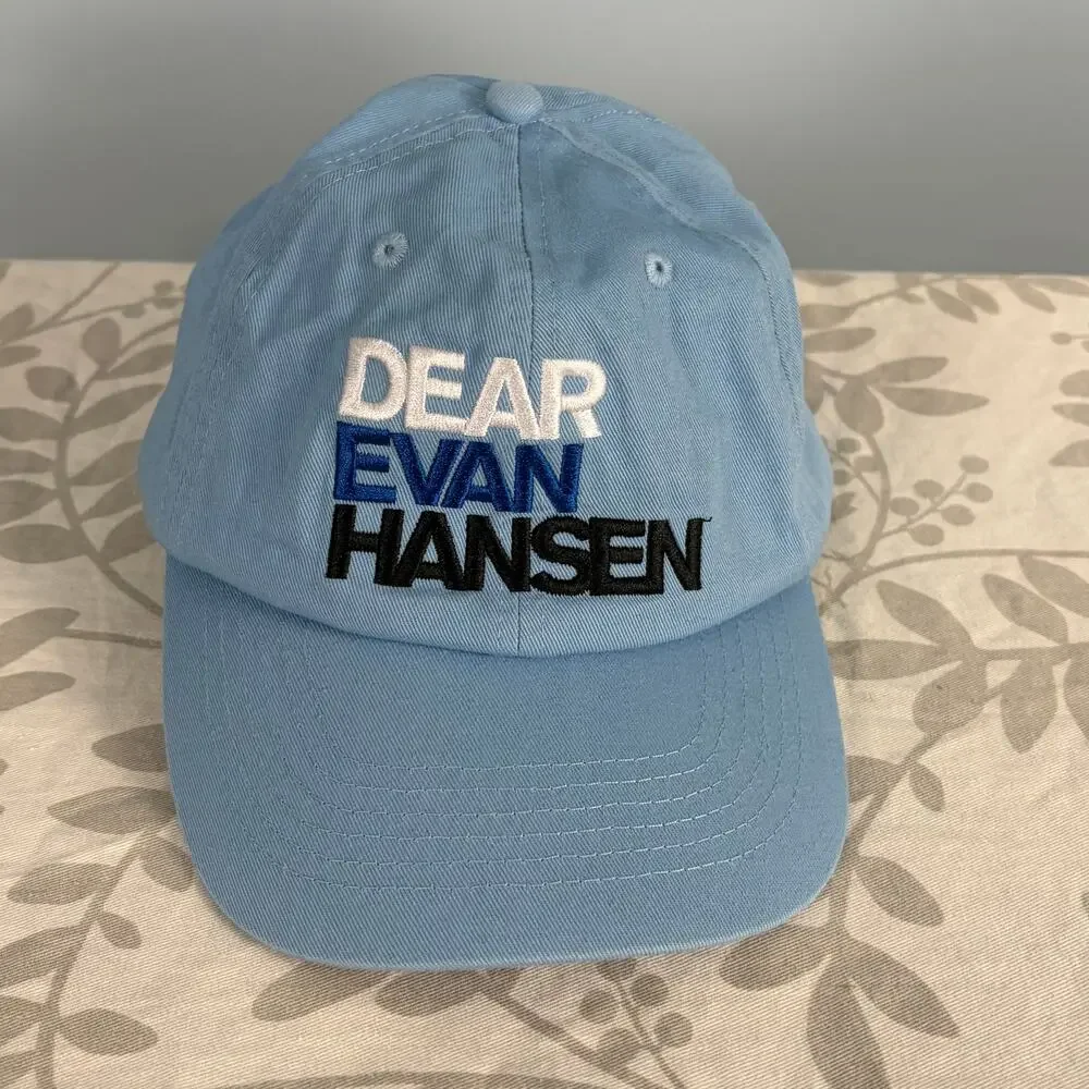 Dear Evan Hansen Broadway Hat Blue Back On Stage 2021 Adjustable Cap